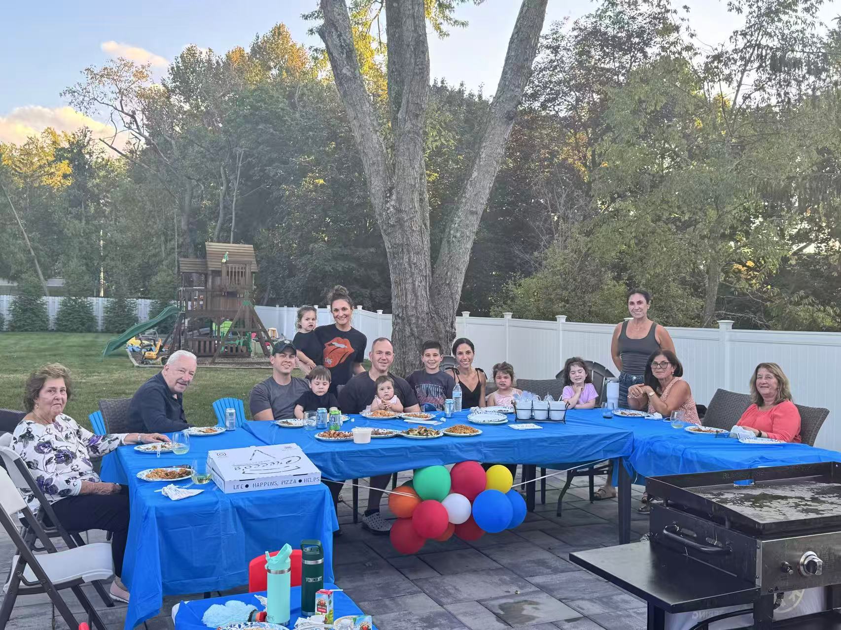 Deck party with private hibachi chef